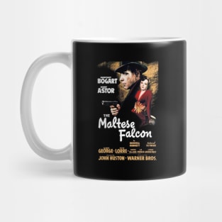 The Maltese Falcon Movie Poster (Dark Noir) Mug